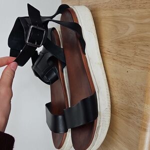 Mia Ellen Platform Sandal Women's Size 8 In Black